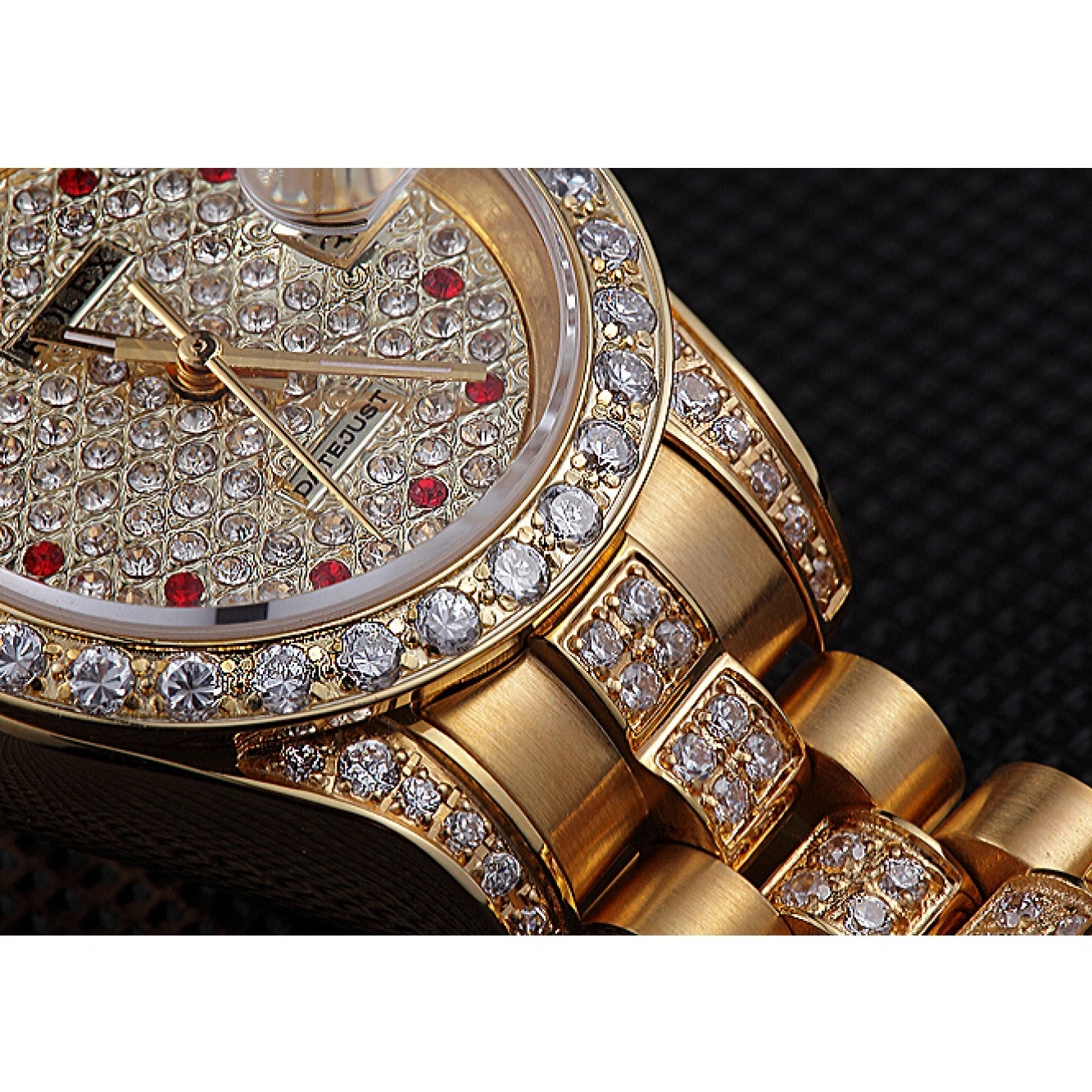 Aaa replica watch Swiss Dial DateJust 622023 Gold Diamond Rolex 0815
